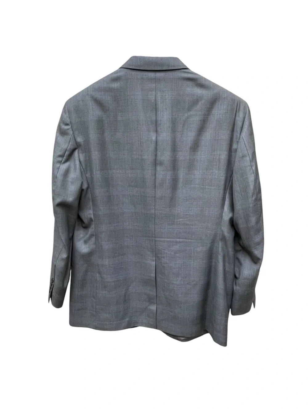 Jos A. Bank Signature Gray Glen Plaid Wool Silk Sport Coat 44R